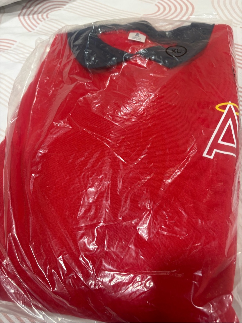 Angels Red and Black Pullover Sweater